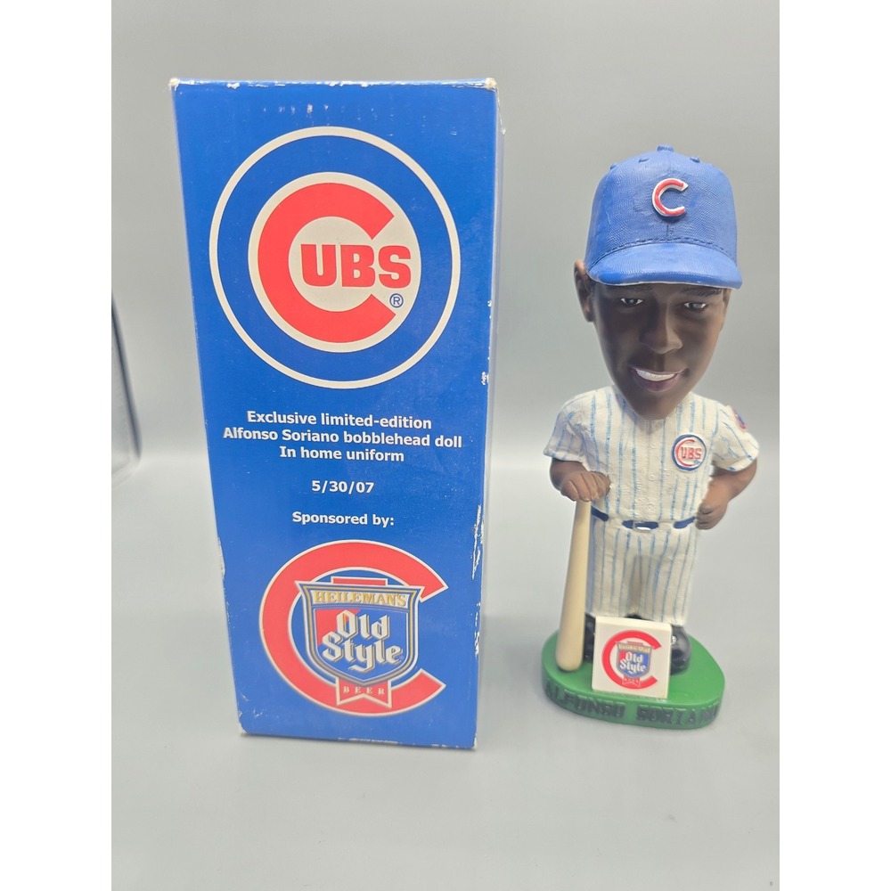 Alfonso Soriano Chicago Cubs Bobblehead 5/30/07 Limited Edition Old Style Box